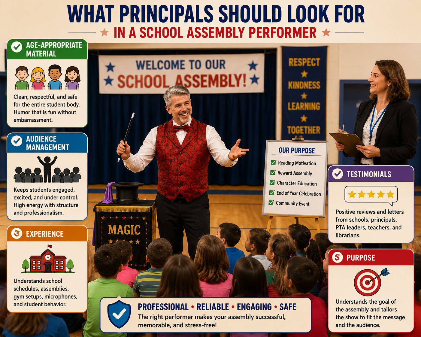 What Principals Should Look for in a School Assembly Performer